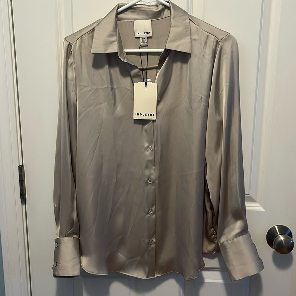Lightweight silver blouse